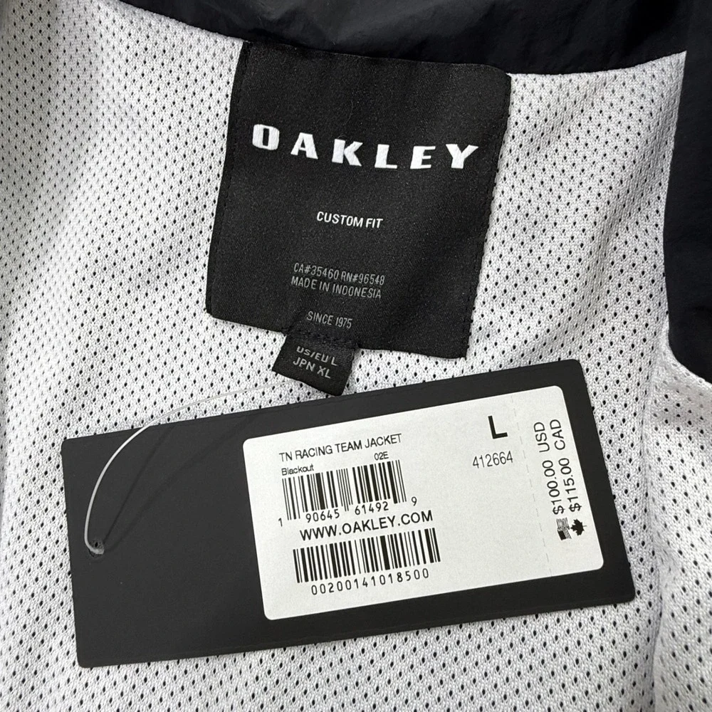Oakley TN Racing Team Jacket Blackout Large Y2K Motorsport